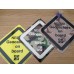 Groundspeak approved "Geocachers on board" Trackable aluminium sign